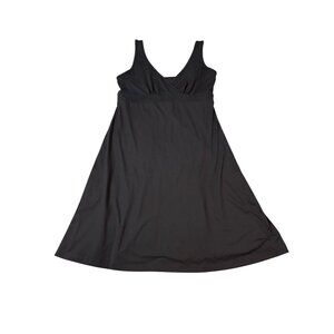 Patagonia Womens Black Sleeveless V-Neck Dress M Polyester Spandex